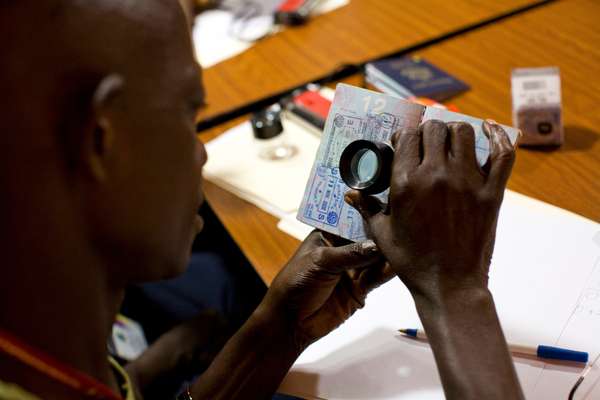 Using TSA methods to check passports