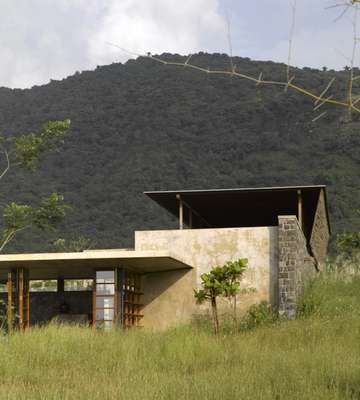 Utsav House sits unobtrusively in the local landscape