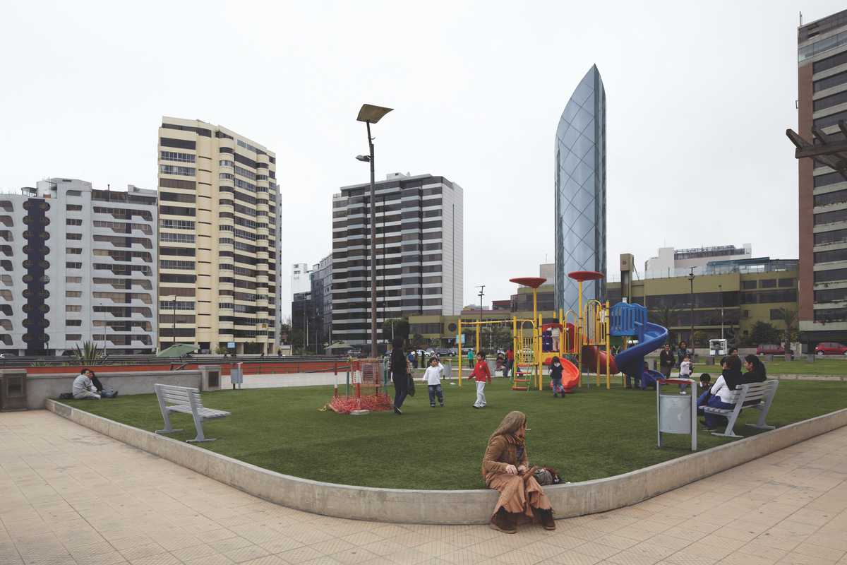 Playground in downtown Lima