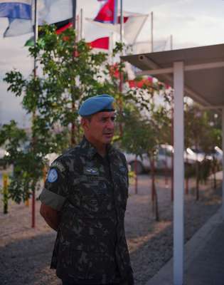 Force commander Major General Luiz Eduardo Ramos Pereira in Delta Camp