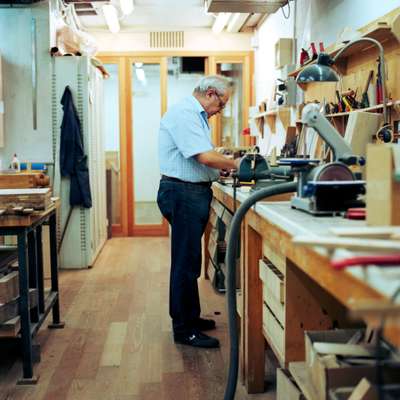 Model-making workshop in De Lucchi’s Milan office