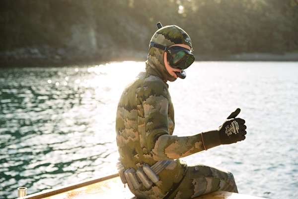 Snorkelling after a day’s fishing