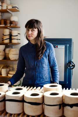 Duedahl in her studio