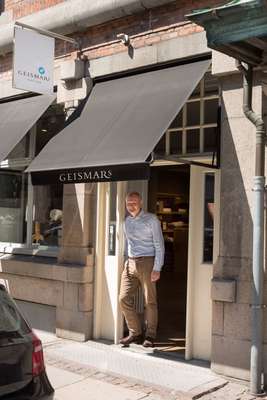 Ulrik Rafaelsen opened the flagship store of Geismars, a 150-year-old Danish linen brand, 13 years ago