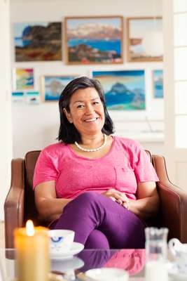 Aleqa Hammond at her home in Nuuk