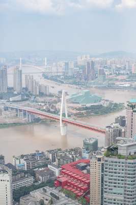 Where the Jialing and Yangtze rivers meet