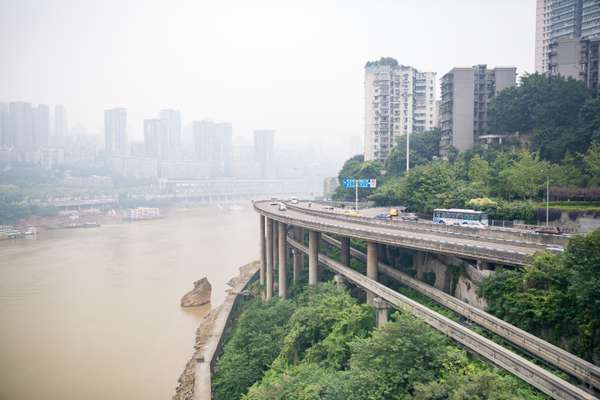 Jialing River runs through Chongqing
