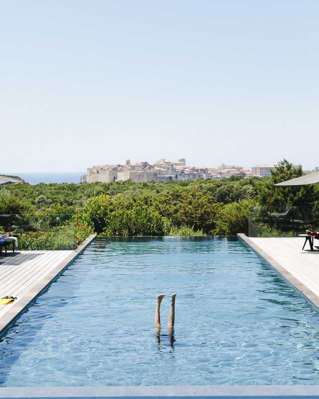 Pool at the Hotel Version Maquis Citadelle, Bonifacio