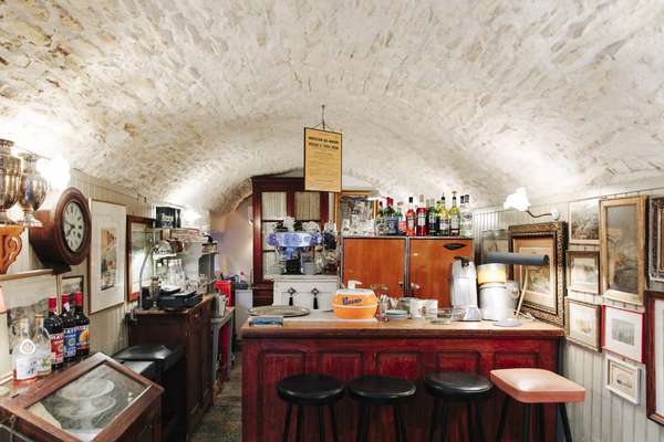 Chez Ange’s cave-like bar, Bonifacio