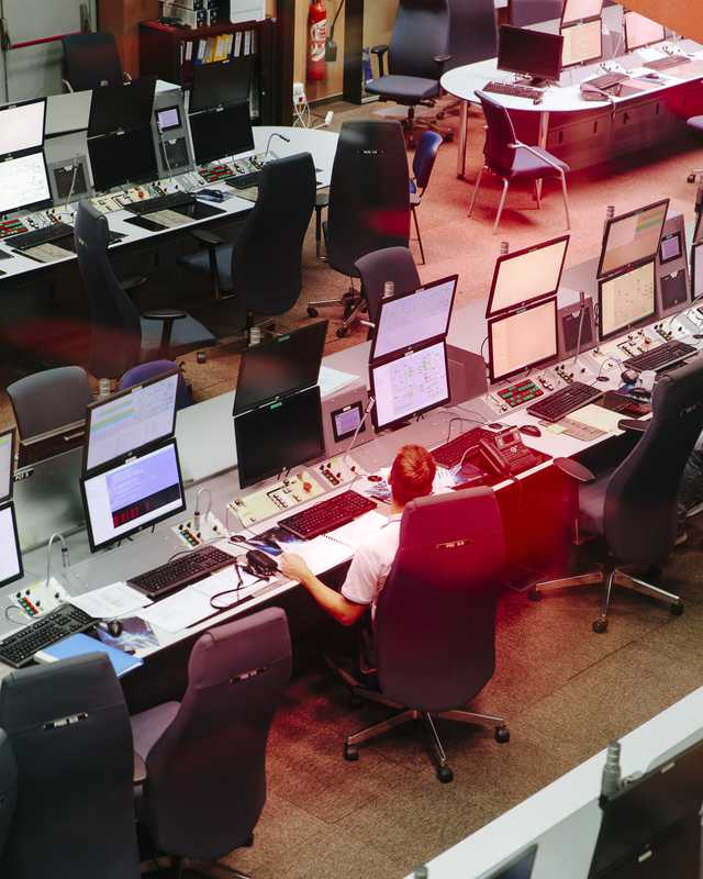 Control room at Kourou Space Centre 