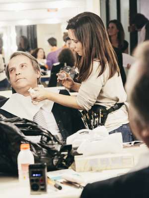 Carmona in make-up