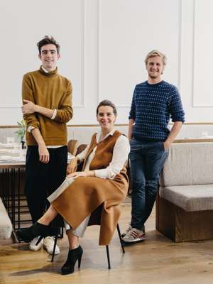 From left to right: Better’s interior designer Javier de La Higuera with Alejandra Ansón and Miguel Bonet
