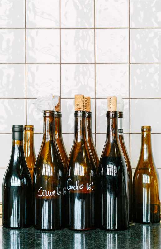 Test bottles at Suertes del Marqués 