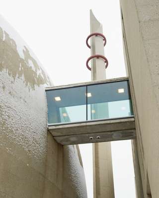 Covered walkway to the prayer hall