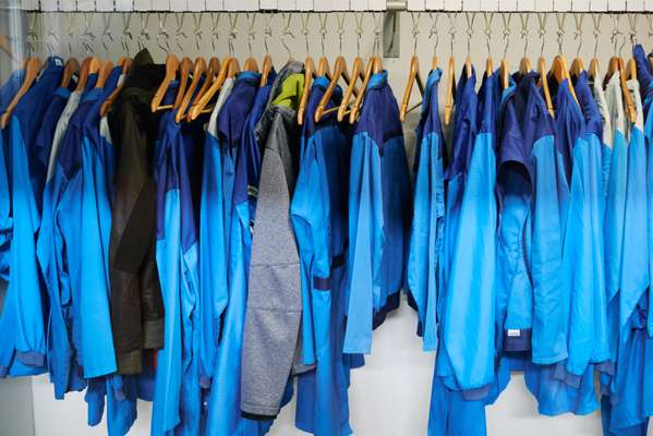 All jackets, coats and overalls at BMW are the same shades of light blue