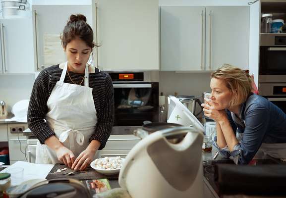 Preparing the food