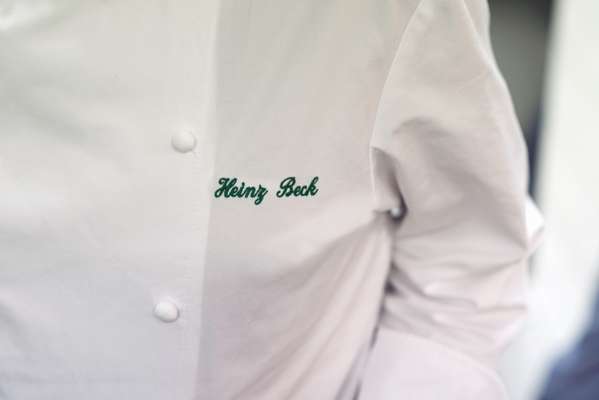 Chef Heinz Beck’s personalised jacket