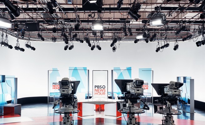 Empty studio in the lead-up to the live show