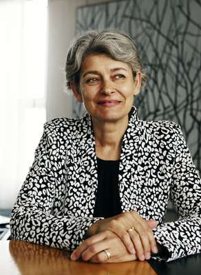 Irina Bakova, director-general of Unesco
