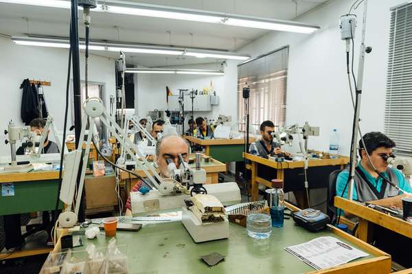 Yeprem's jewellery is made in-house
