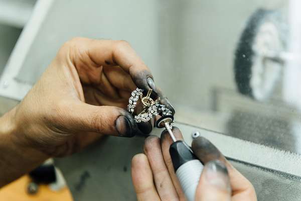 Intricate pieces of jewellery can take weeks to make