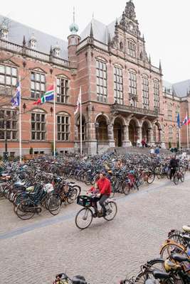University bike parking