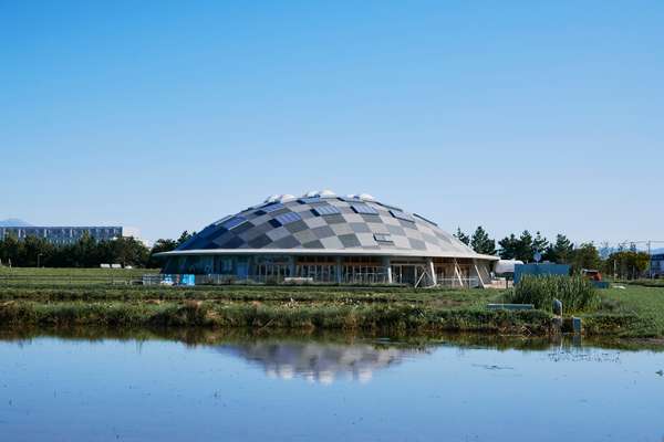 Kids Dome Sorai is in the middle of farmland