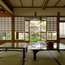 Western Tokyo house interior with tatami mats and fusuma sliding doors