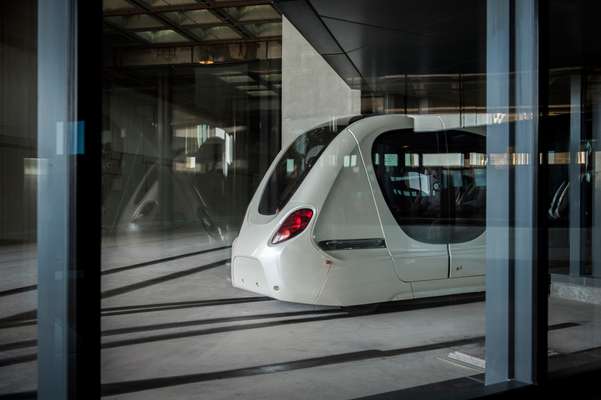 Driverless car from Masdar City’s public transport system