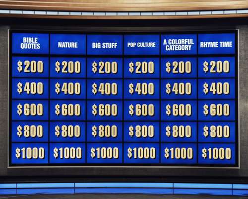 The ‘Jeopardy!’ game board
