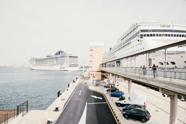 In port at Palma  de Mallorca