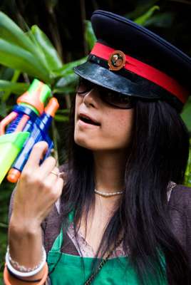 Yukes Yabe and her rum pistol 