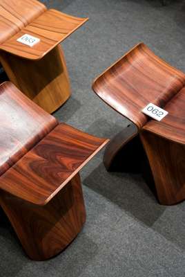Sori Yanagi’s Butterfly Stool proved popular at the auction