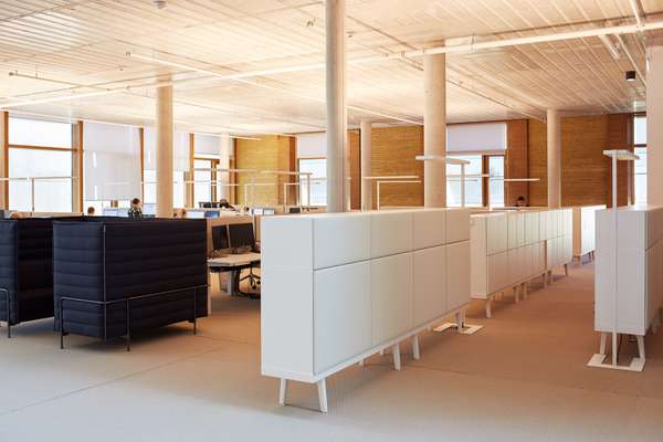 The acoustics of the building are tuned to provide an ambience that’s perfect for working
