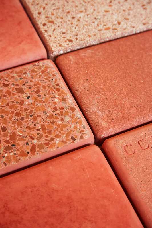 Examples of pink concrete
