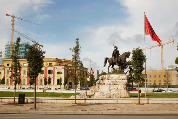 Statue of Skanderbeg, a 15th-century nobleman