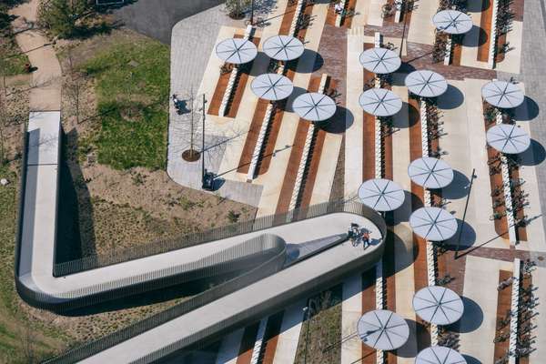 Maersk Tower’s new zigzag walkway 