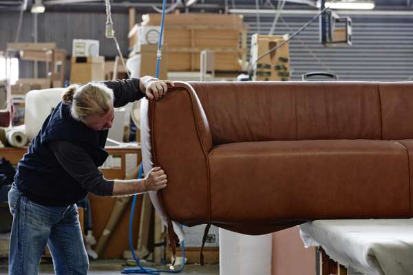 Upholstering a sofa