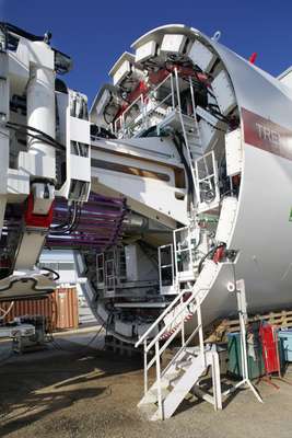 TBM being tested at Herrenknecht's factory