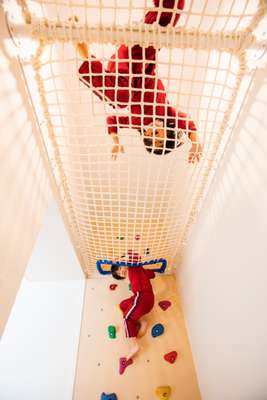 Children enjoying an indoor workout 