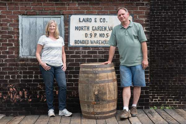 Lisa Laird Dunn, co-owner of Laird & Company, and master distiller Danny Swanson