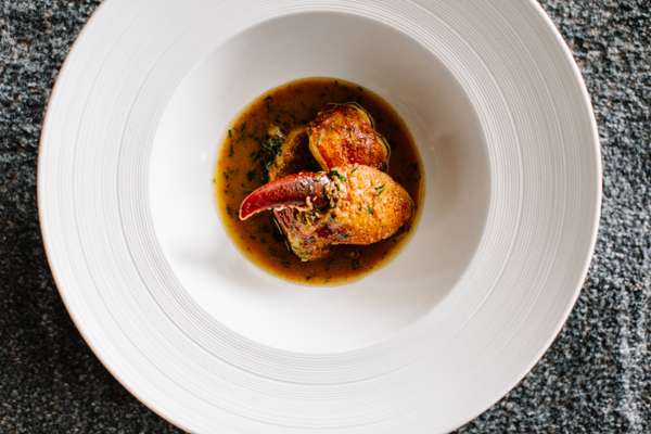 Braised Canadian lobster with tarragon