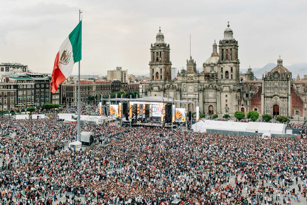 The Zócalo, Mexico City's main square