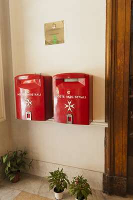 The Order's postboxes, popular with tourists keen on a unique postmark