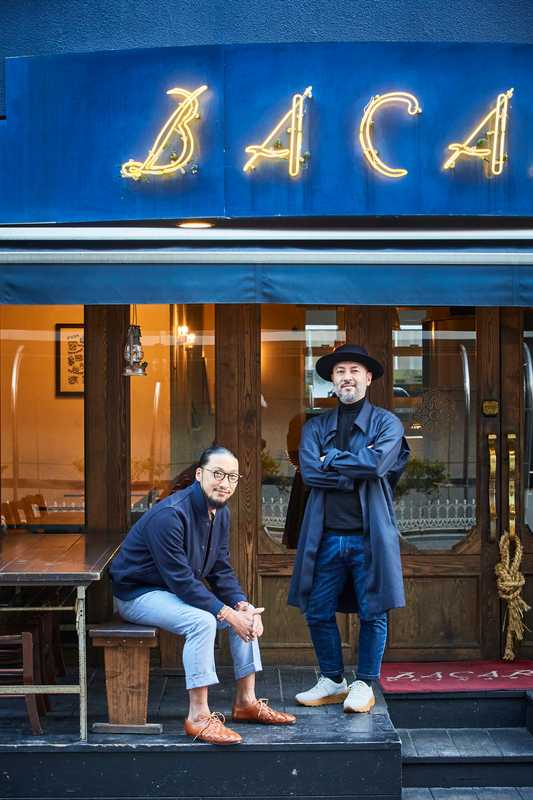Dapper chefs at pizzeria Bacar, owner Daisuke Nakamura (on right) and Chikara Matsumoto