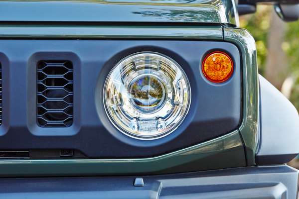 Jimny’s iconic round headlight