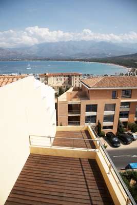 Large roof terrace in the centre of Calvi