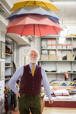 Fifth-generation umbrella maker Francesco Maglia