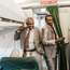 Business-class passengers boarding the leg to Mogadishu
