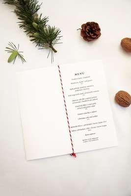 Festive lunch menu, Czech Republic